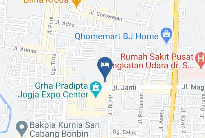 Grand Dafam Rohan Jogja Map