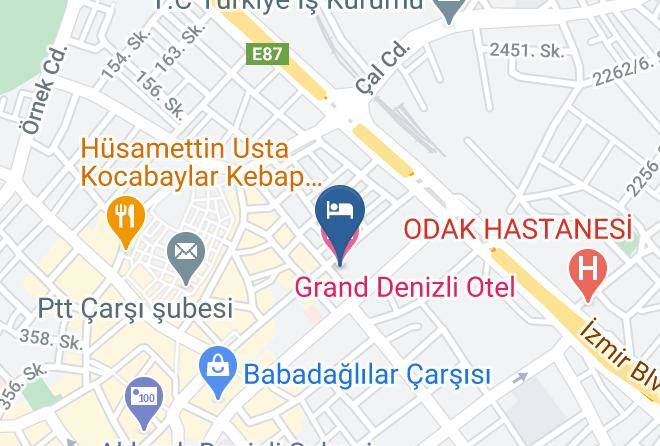 Merkezefendi - Grand Denizli Otel Maps