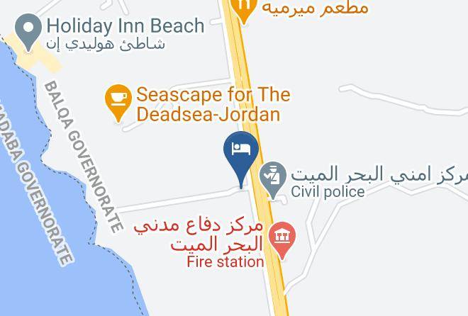 Al Shunah Janubiyah - Grand East Resort & Spa Dead Sea Maps