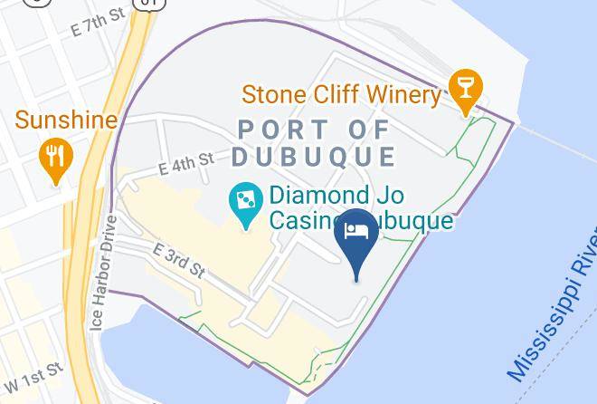 Dubuque - Grand Harbor Resort And Waterpark Maps