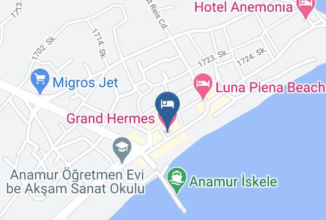 Anamur - Grand Hermes Hotel Maps