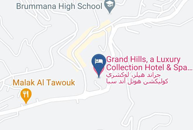 Maten - Grand Hills A Luxury Collection Hotel & Spa Broumana Maps