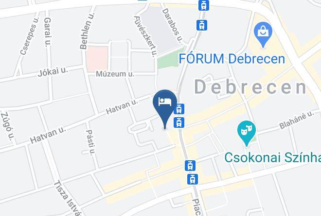 Debrecen - Grand Hotel Aranybika Maps