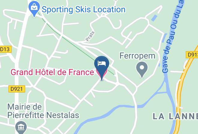 Hautes Pyrenees - Grand Hotel De France Maps