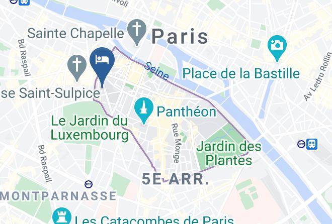 Paris - Grand Hotel Des Balcons Maps