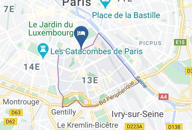 Grand Hotel Des Gobelins Map