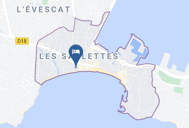 Var - Grand Hotel Des Sablettes Plage Curio Collection By Hilton Maps