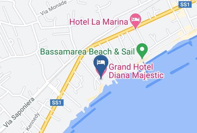 Grand Hotel Diana Majestic Map