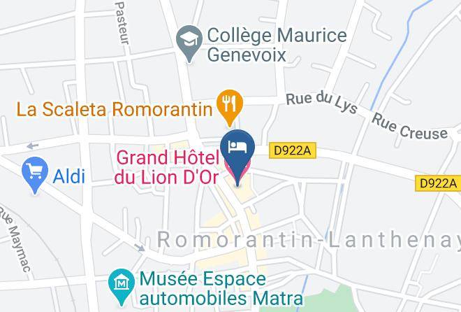 Loir Et Cher - Grand Hotel Du Lion D'or Maps
