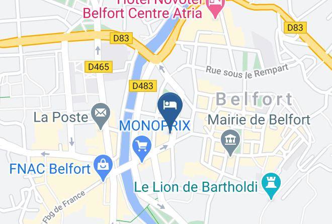 Territoire De Belfort - Grand Hotel Du Tonneau D'or Maps