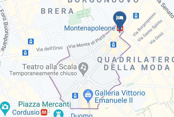 Milan - Grand Hotel Et De Milan Member Of The Leading Hotels Of The World Maps