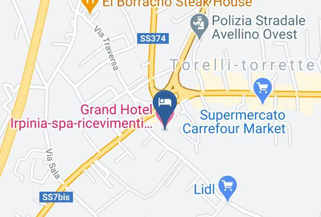 Avellino - Grand Hotel Irpinia Spa Ricevimenti E Congressi Maps