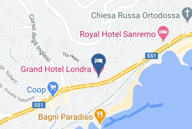 Grand Hotel Londra Map