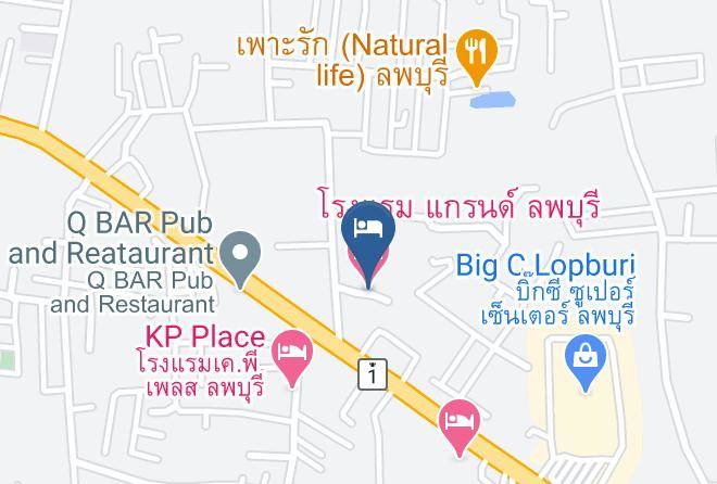 Mueang Lopburi District - Grand Hotel Lopburi Maps