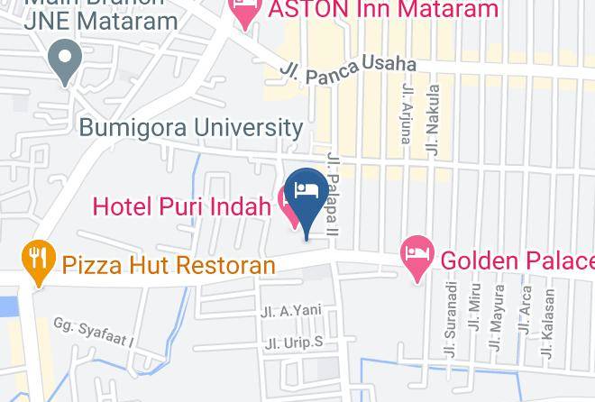 Kota Mataram - Grand Hotel Maps