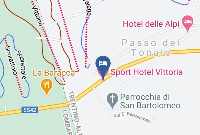 Trento - Sport Hotel Vittoria Maps