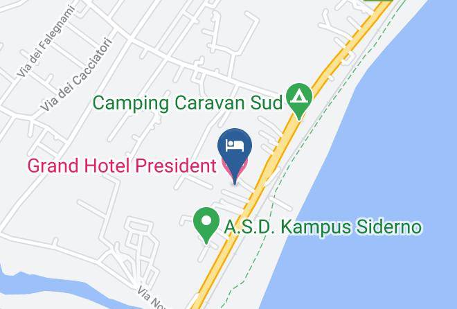 Reggio Di Calabria - Grand Hotel President Maps