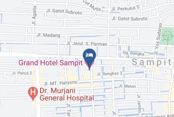Kotawaringin Timur - Grand Hotel Sampit Maps