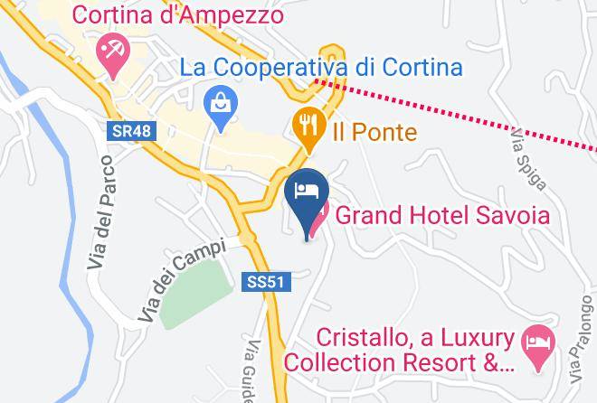 Belluno - Grand Hotel Savoia Cortina Dampezzo A Radisson Collection Hotel Maps