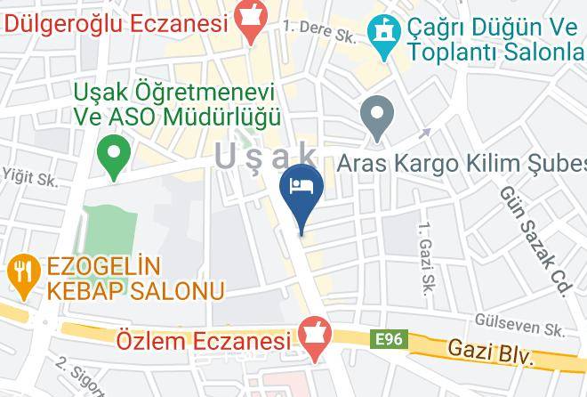 Usak Durak - Grand Hotel Uzcan Maps
