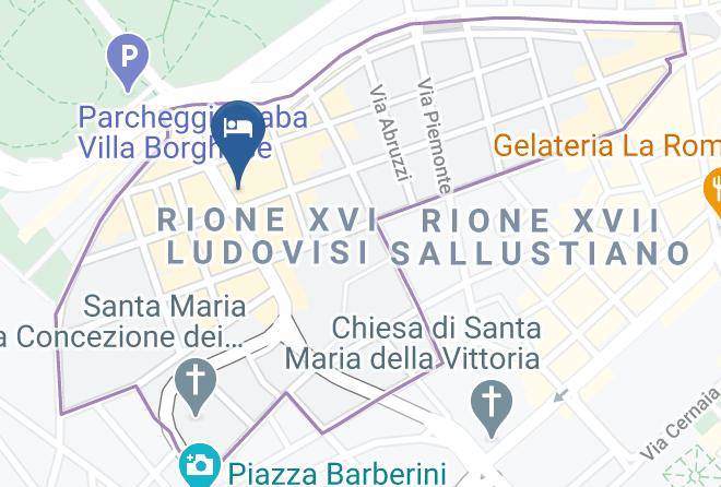 Rome - Grand Hotel Via Veneto Maps