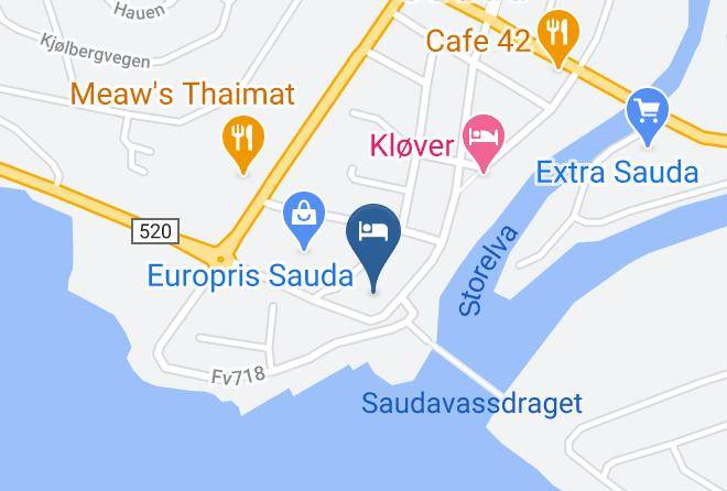 Grand Hotell Sauda Map