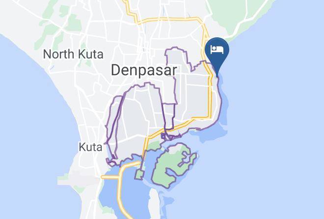 Denpasar - Grand Inna Bali Beach Maps