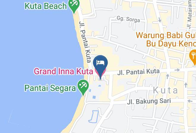 Badung Regency - Grand Inna Kuta Maps