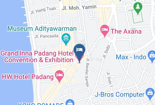 Grand Inna Padang Hotel Convention & Exhibition Map