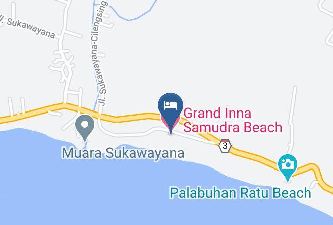 Grand Inna Samudra Beach Map