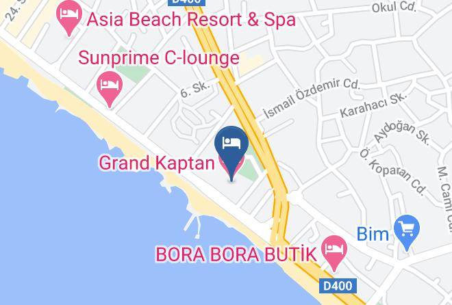 Grand Kaptan Hotel Map - Antalya - Alanya