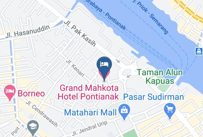 Kota Pontianak - Grand Mahkota Hotel Pontianak Maps