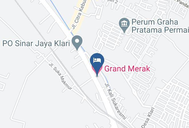 Karawang Regency - Grand Merak Hotel Maps