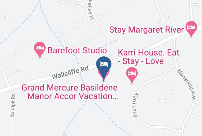 Augusta Margaret River - Grand Mercure Basildene Manor Accor Vacation Club Apartments Maps