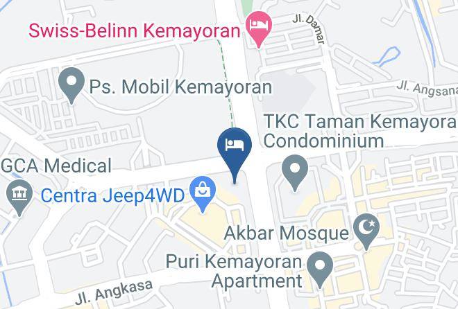 Central Jakarta - Grand Mercure Jakarta Kemayoran Maps