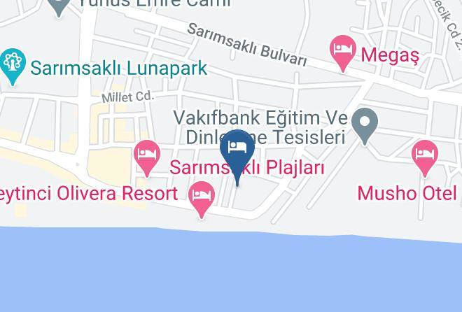 Ayvalik - Grand Milano Otel Ayvalik Sarimsakli Maps