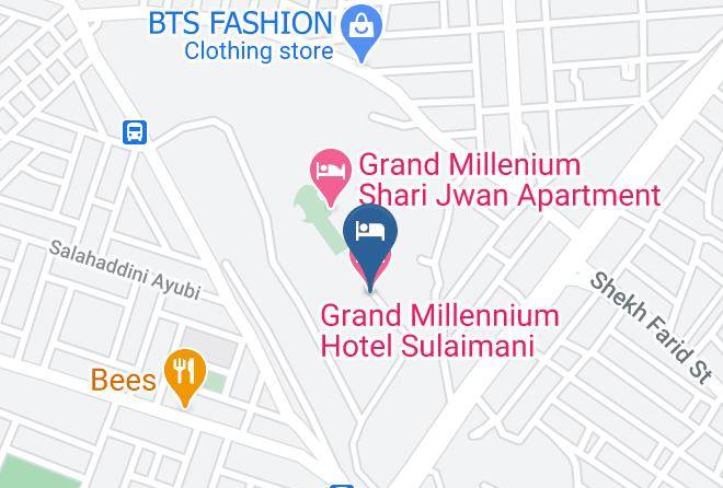 Sulaymaniyah - Grand Millennium Hotel Sulaimani Maps