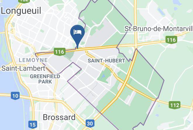 Longueuil - Grand Motel Saint Hubert Maps