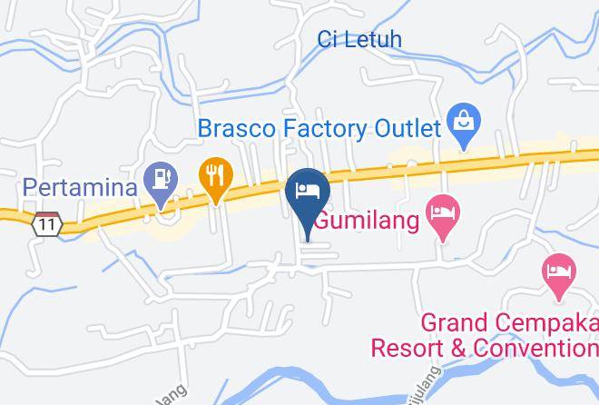 Bogor Regency - Grand Mutiara Hotel Puncak Maps