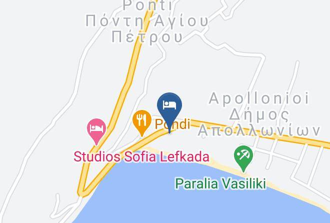 Levkas - Grand Nefeli Hotel Maps