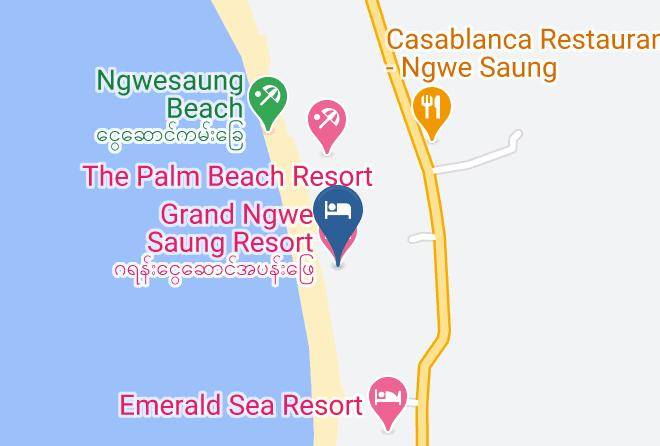 Grand Ngwe Saung Resort Map - Ayeyarwady - Pathein