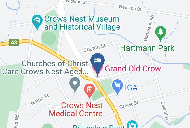 Toowoomba - Grand Old Crow Hotel Maps