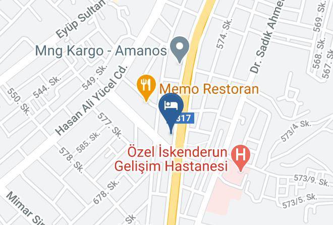 Iskenderun - Grand Onur Hotel Maps