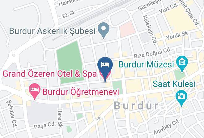 Burdur Burc - Grand Ozeren Otel & Spa Maps