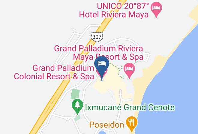 Solidaridad - Grand Palladium Colonial Resort & Spa Maps