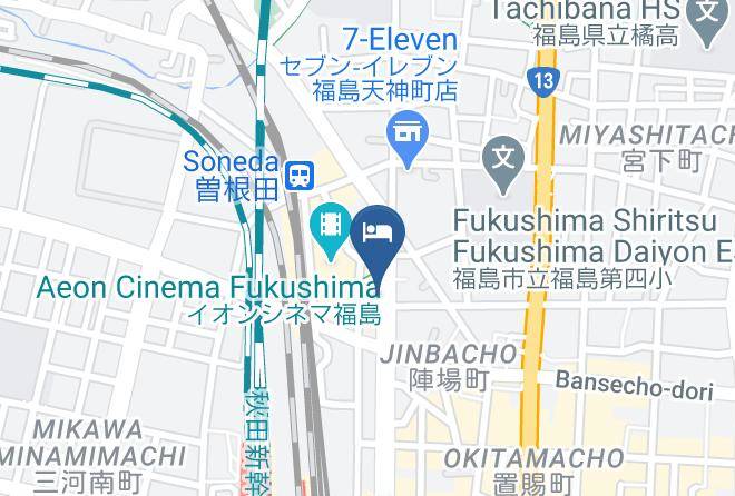 Fukushima City - Grand Park Hotel Excel Fukushima Ebisu Maps