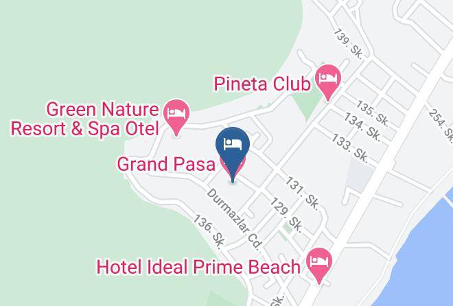 Grand Pasa Hotel Map - Mugla - Marmaris