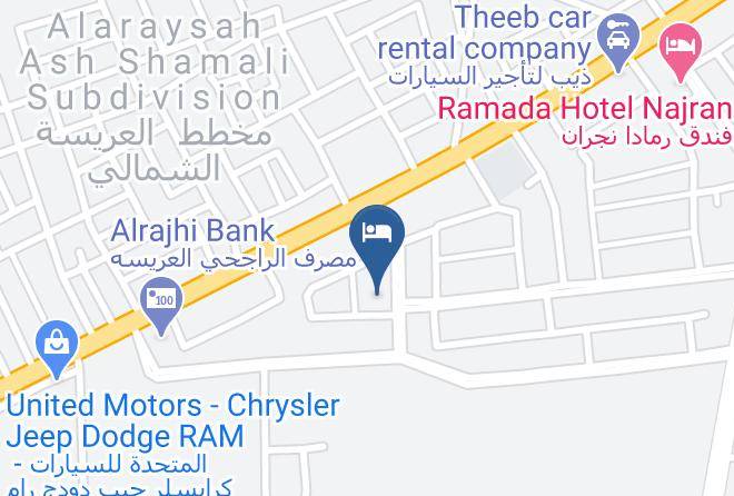 Najran - Grand Rose Hotel Maps