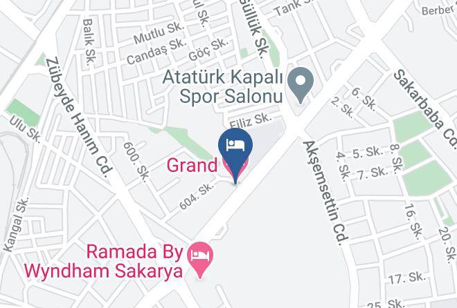 Adapazari - Sakarya Grand Hotel Maps