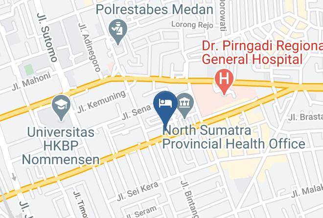Kota Medan - Grand Sakura Hotel Maps